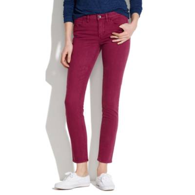 Skinny Skinny Ankle Jeans in Dusty Burgundy : denim | Madewell