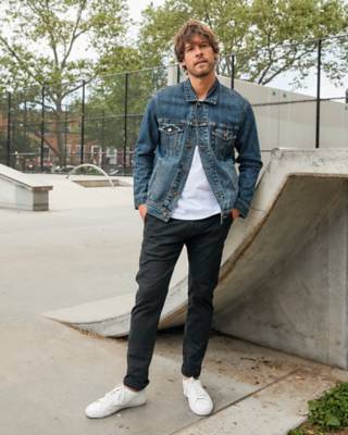 mens denim jacket looks