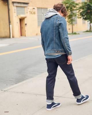 buttoned up jean jacket