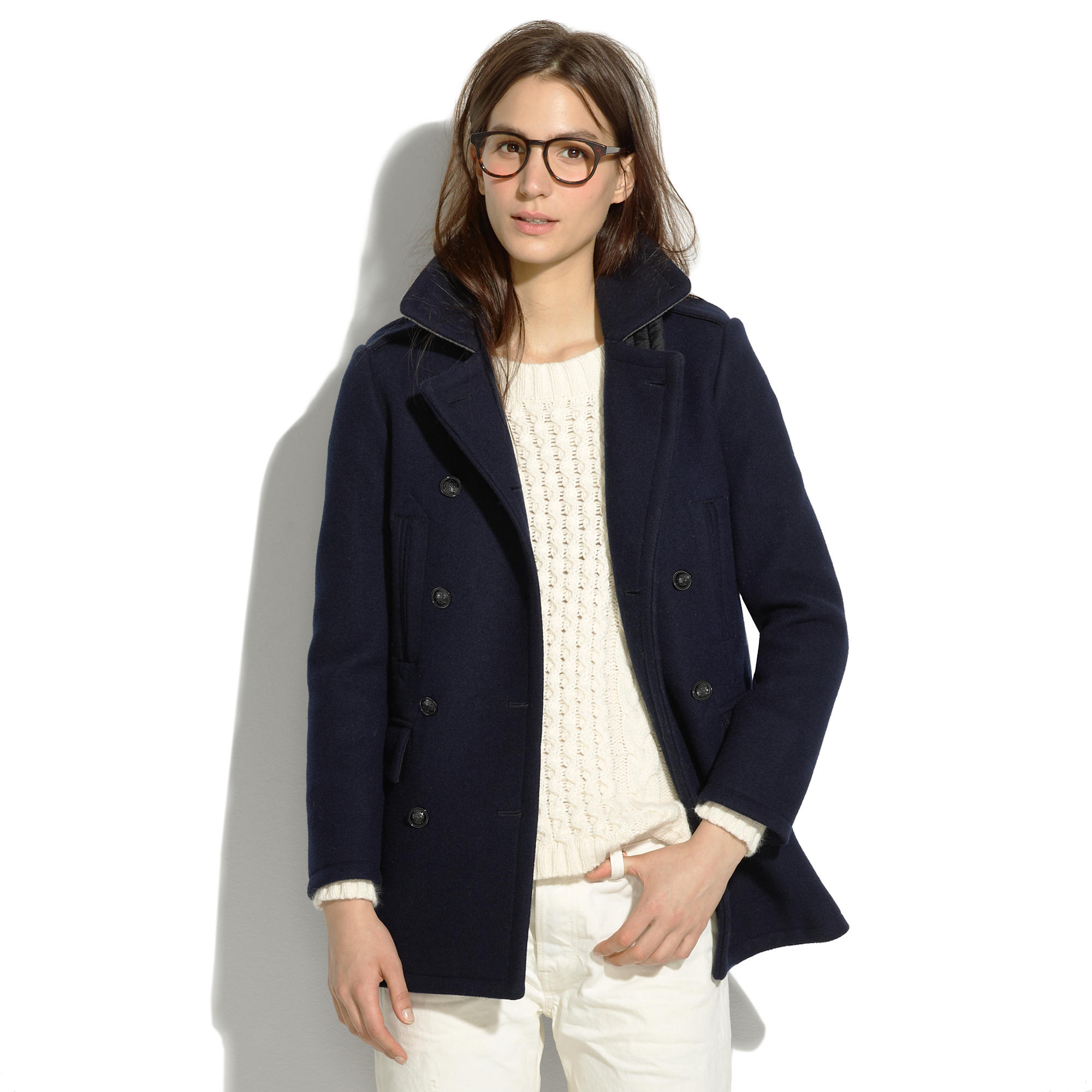 Double-Breasted Peacoat : | Madewell