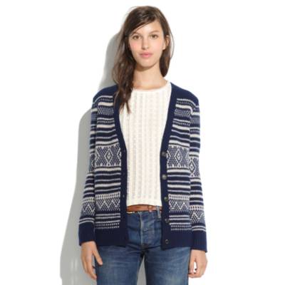 Stitchstripe Cardigan : cardigans & sweater-jackets | Madewell