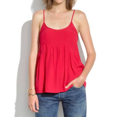 Pleated Racerback Tank : tanks & camis | Madewell