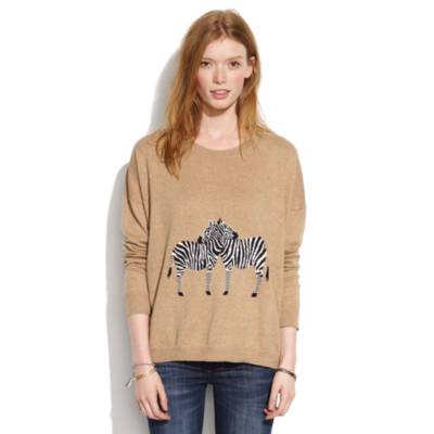 Studio Sweater in Zebra : sweaters | Madewell