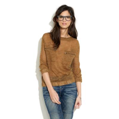 zip pocket sweater
