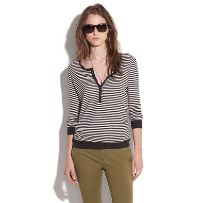 Striped Hightide Henley : pullovers | Madewell