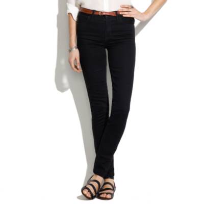 madewell high riser skinny black