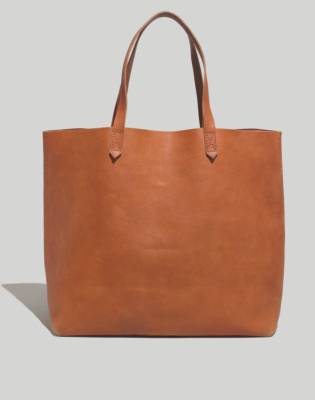 madewell leather tote