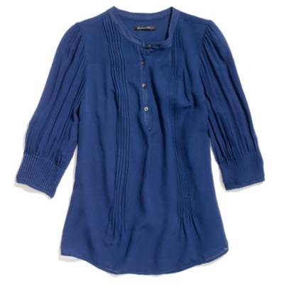 Silk Pintuck Popover : blouses | Madewell