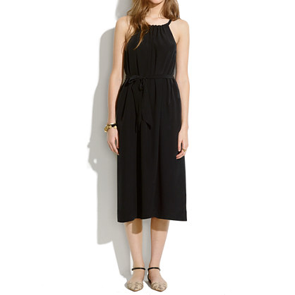 Silk Gather Dress : waist defined dresses | Madewell