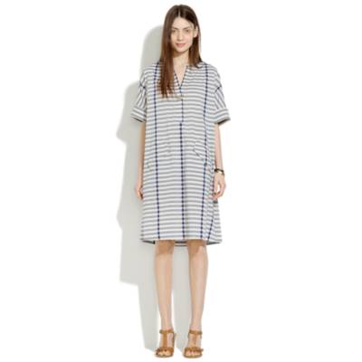 Poncho Dress in Stripe : shift dresses | Madewell
