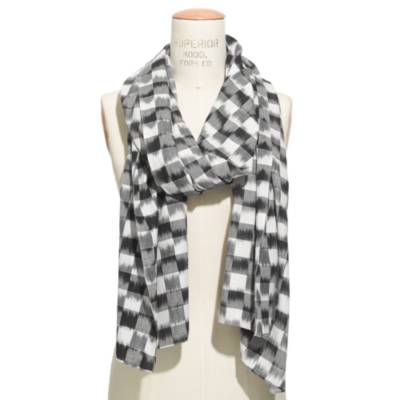 Ikat Check Scarf : ACCESSORIES | Madewell