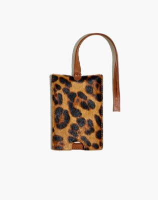 leopard luggage tag