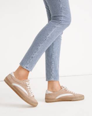 Sidewalk Low-Top Sneakers in Suede and 