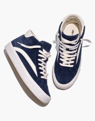high top suede sneakers