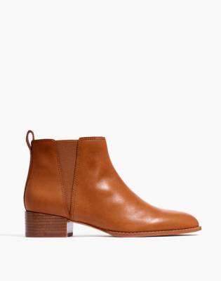 saddle leather booties