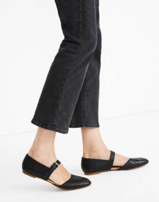 black flat mary janes