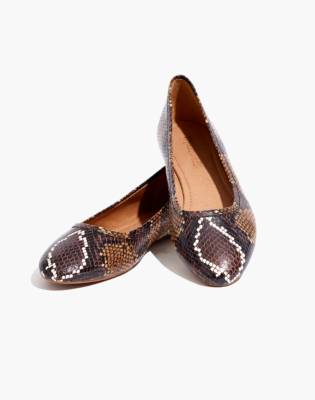 snake skin flat