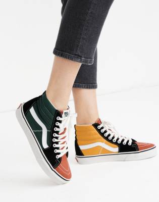 color block vans high top