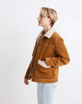 corduroy sherpa lined jacket
