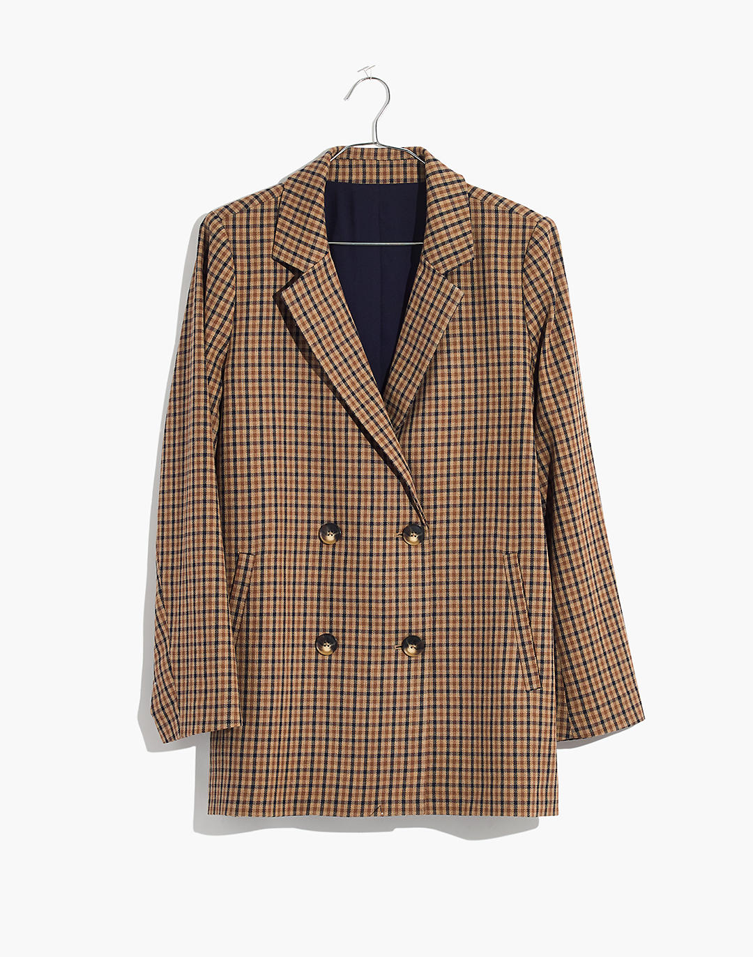 run out Initially sex Women's Caldwell Double-Breasted Blazer in Desert Check | Madewell