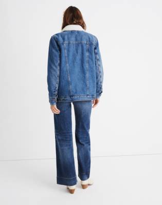 madewell denim sherpa jacket
