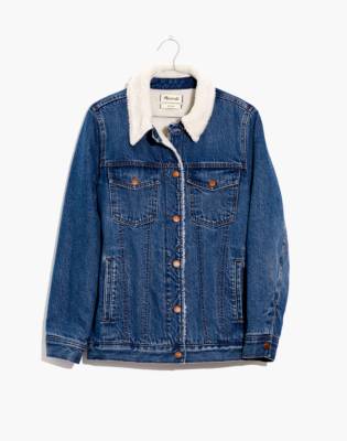 Madewell reversible sherpa jean jacket hotsell