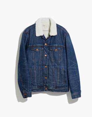 madewell sherpa jean jacket