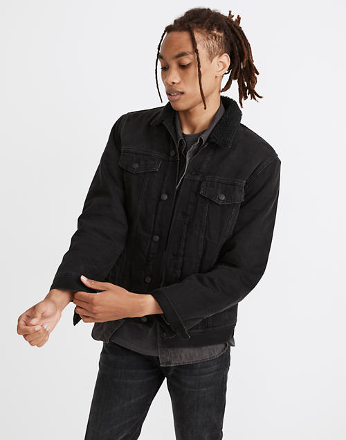 Sherpa Classic Jean Jacket In Black