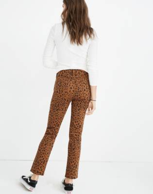 madewell leopard jeans