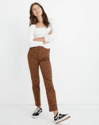 madewell leopard dot jeans