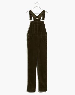 wide leg corduroy overalls
