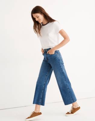 petite raw hem jeans