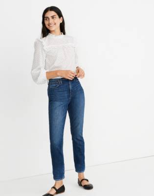 madewell high rise slim boy jean