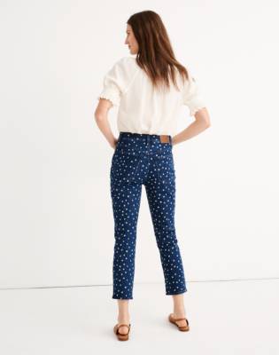 madewell high rise slim crop boyjean