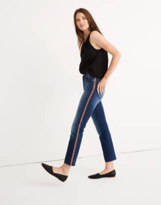 madewell tuxedo stripe jeans