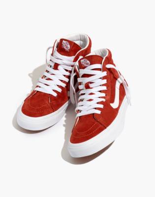 skate high vans red