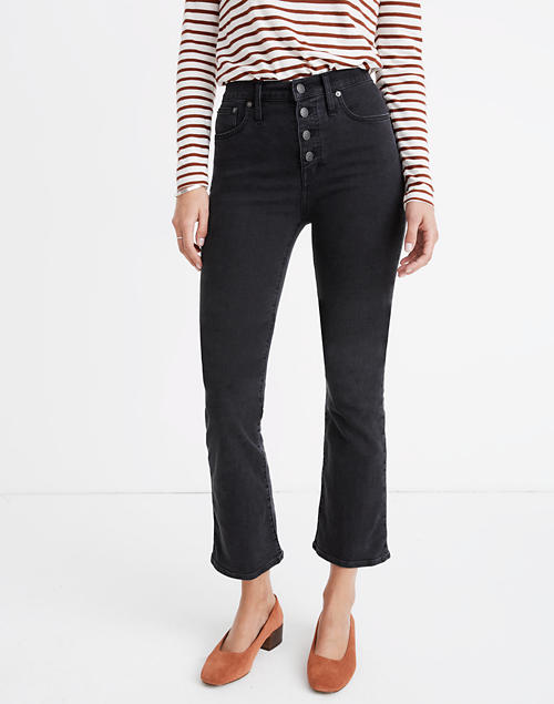Women's Cali Demi-Boot Jeans in Bellspring Wash: Button-Front Edition |  Madewell