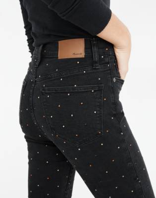madewell metallic dot jeans