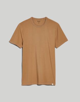 Madewell Garment-dyed Allday Crewneck Tee In Weathered Walnut