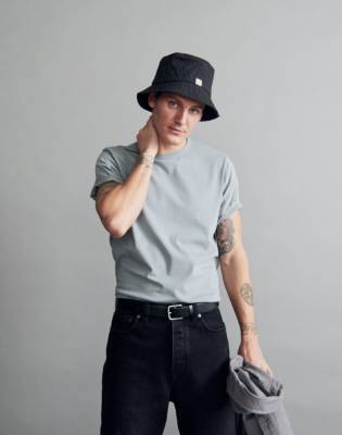 Madewell Garment-dyed Allday Crewneck Tee In Overcast