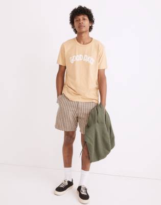 Madewell Garment-dyed Allday Crewneck Tee In Autumn Gold