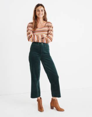 green corduroy pants outfit