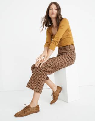 madewell plaid pants