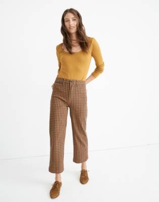 slim leg crop pants