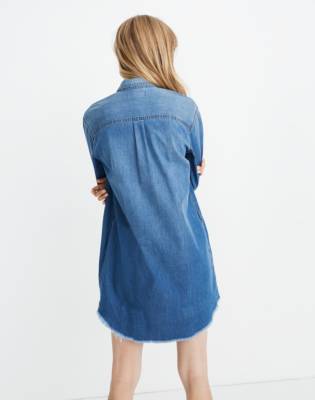 denim oversized shirt dress