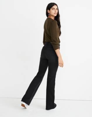 madewell black flare jeans