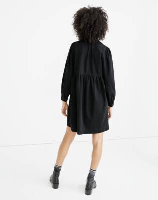 madewell black denim dress