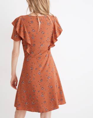 madewell red floral dress