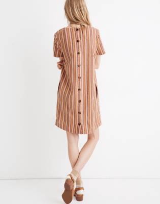 madewell striped linen dress