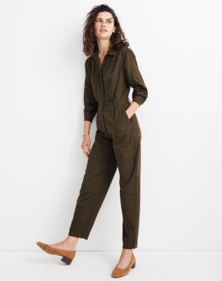 madewell green jumpsuit